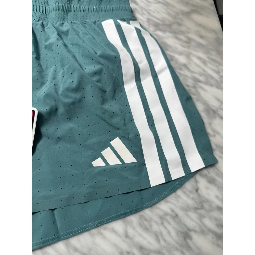 Adidas Adizero 2” Split Shorts Running racing Powder Teal Men's XL JV7153 NEW
